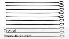  Presentation with metal - Theme having acute - metal skewers set isolated background and a light gray colored foreground