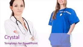  Presentation with acute - Beautiful PPT layouts featuring acute hospital - image of an emergency woman backdrop and a  colored foreground