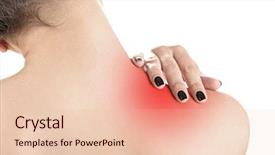  Presentation with acute - Colorful PPT theme enhanced with acute inflammation - back pain in young girls backdrop and a lemonade colored foreground