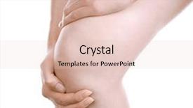  Presentation with acute - PPT layouts enhanced with acute inflammation - young woman with knee pain background and a lemonade colored foreground