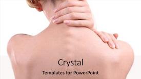  Presentation with acute - Amazing presentation theme having acute inflammation - young woman with neck pain backdrop and a coral colored foreground