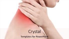  Presentation with acute - Amazing PPT layouts having acute inflammation - young woman with neck pain backdrop and a lemonade colored foreground