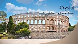  Presentation with ancient roman - Amazing slide deck having ad and is among six backdrop and a light blue colored foreground