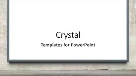  Presentation with wall street - Colorful theme enhanced with ad grunge - blank advertising billboard backdrop and a white colored foreground