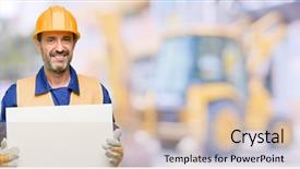  Presentation with announcement - PPT theme having ad offer or announcement background and a lemonade colored foreground