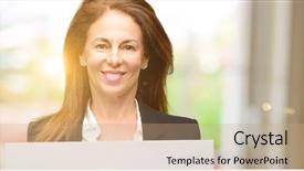  Presentation with announcement - Audience pleasing theme consisting of ad offer or announcement backdrop and a coral colored foreground