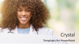  Presentation with announcement - Colorful slide deck enhanced with ad offer or announcement backdrop and a sky blue colored foreground