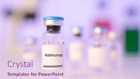  Presentation with injection - Presentation theme featuring adalimumab-adalimumab-medical-liquid background and a lemonade colored foreground