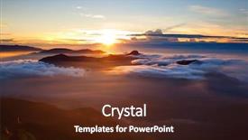  Presentation with amazing - Theme having adam - amazing sunrise seen from sri background and a tawny brown colored foreground