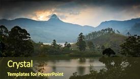  Presentation with tea - Amazing theme having adam - panorama of the tea plantations backdrop and a tawny brown colored foreground