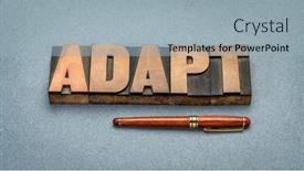  Presentation with evolve - PPT layouts enhanced with adapt-word-abstract-in-vintage background and a light blue colored foreground