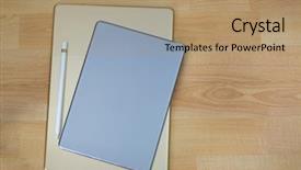  Presentation with gold silver - Audience pleasing PPT theme consisting of adapters - backside of gold silver ipad backdrop and a coral colored foreground