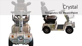  Presentation with wheelchair - Slides featuring self-propelled wheelchair background and a white colored foreground