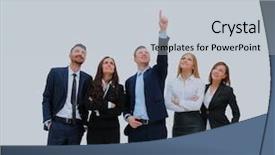  Presentation with upwards - Amazing presentation theme having add education - closeup portrait of many men backdrop and a light gray colored foreground