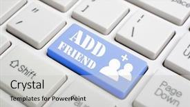  Presentation with keyboard - Beautiful PPT theme featuring success concept portrait of happy young asian boy showing enthusiastic winning gesture shout with joy of victory backdrop and a gray colored foreground