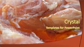  Presentation with oil derraletives - Slide set having add oil to marinade chicken background and a red colored foreground