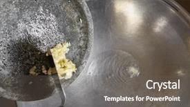  Presentation with movement - PPT layouts with add-the-crushed-garlic background and a gray colored foreground