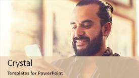  Presentation with iot agriculture technology concept man - Presentation consisting of free addiction - people and technology concept background and a lemonade colored foreground