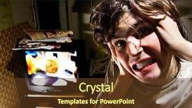  Presentation with bad - Slide deck consisting of addiction anger - bad tv influence on people background and a tawny brown colored foreground