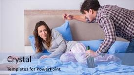  Presentation with domestic violence - Amazing theme having addiction anger - domestic violence concept backdrop and a light blue colored foreground
