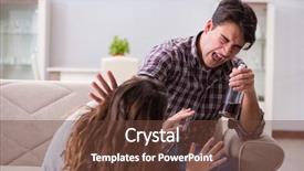  Presentation with domestic violence - Audience pleasing presentation theme consisting of addiction anger - domestic violence concept backdrop and a tawny brown colored foreground