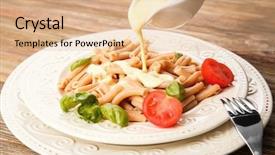  Presentation with delicious in memory - Beautiful slide set featuring adding cheese sauce to delicious backdrop and a lemonade colored foreground