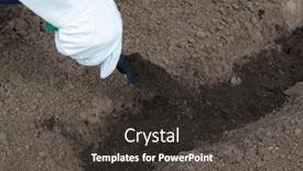  Presentation with nutrients - Slide deck consisting of adding-humus-to-the-soil background and a dark gray colored foreground