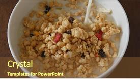  Presentation with soy milk - Cool new slide deck with adding milk into cereal backdrop and a  colored foreground