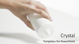  Presentation with contact lens - Colorful PPT layouts enhanced with adding solution in contact lense backdrop and a white colored foreground