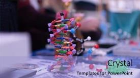  Presentation with abstract - Theme having addition - abstract models printed by 3d background and a light blue colored foreground