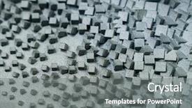  Presentation with metal - Amazing slide deck having additive manufacturing - object printed on metal 3d backdrop and a gray colored foreground