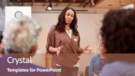  Presentation with group therapy - PPT theme having address self help therapy group background and a coral colored foreground