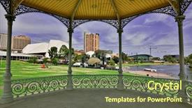  Presentation with fraud elder - Cool new slide deck with adelaide and torrens river framed by the elder park rotunda backdrop and a tawny brown colored foreground