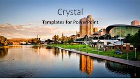  Presentation with symphony orchestra - Slides enhanced with adelaide-february-28-adelaide-skyline background and a light blue colored foreground