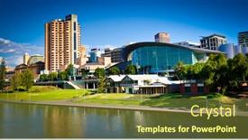  Presentation with symphony orchestra - Theme with adelaide-february-28-adelaide-skyline background and a tawny brown colored foreground