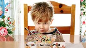  Presentation with adhd - Amazing slide deck having adhd - boy making a face while backdrop and a coral colored foreground