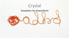  Presentation with thread - Theme with adhd-formed-of-tangled-thread background and a cream colored foreground