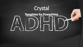  Presentation with adhd - Cool new theme with adhd written on a blackboard backdrop and a dark gray colored foreground