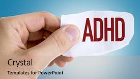  Presentation with adhd - PPT theme with adhd background and a coral colored foreground