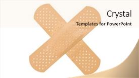  Presentation with aid - Cool new presentation theme with adhesive bandage backdrop and a  colored foreground
