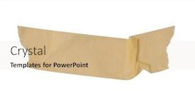  Presentation with tape - Slide deck featuring adhesive-paper-tape-isolated background and a coral colored foreground