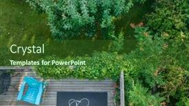  Presentation with exercise mat - Presentation design featuring adirondack-chair-exercise-mat background and a forest green colored foreground