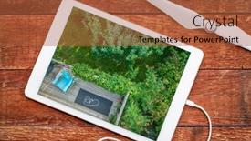  Presentation with exercise mat - PPT theme having adirondack-chair-exercise-mat background and a red colored foreground