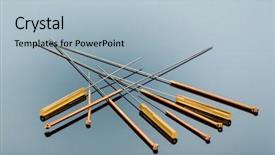  Presentation with chinese medicine acupuncture - Slides having adjacent traditional chinese medicine alternative background and a light blue colored foreground