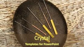  Presentation with chinese medicine acupuncture - Amazing slide set having adjacent traditional chinese medicine alternative backdrop and a tawny brown colored foreground