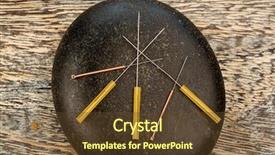  Presentation with chinese medicine acupuncture - PPT theme having adjacent traditional chinese medicine alternative background and a tawny brown colored foreground