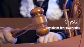  Presentation with courtroom - Presentation design having adjournment - judge male judge background and a tawny brown colored foreground