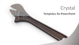  Presentation with life - Theme featuring adjustable-wrench-or-crescent-wrench background and a white colored foreground