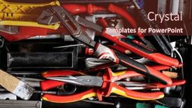  Presentation with repair - PPT theme with adjustable-wrench-or-tongue background and a tawny brown colored foreground