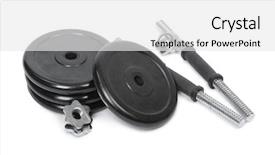  Presentation with professional appearance - Audience pleasing presentation theme consisting of adjuster - parts of professional adjustable dumbbell backdrop and a white colored foreground